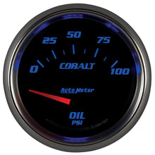 画像をギャラリービューアに読み込む, Autometer Cobalt 66.7mm 0-100 PSI Oil Pressure Gauge