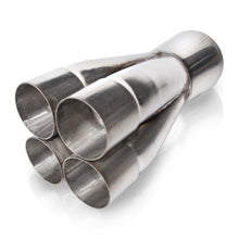 画像をギャラリービューアに読み込む, Stainless Works 2.125in four way merge collector with 3.5in OD outlet
