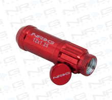 画像をギャラリービューアに読み込む, NRG 700 Series M12 X 1.25 Steel Lug Nut w/Dust Cap Cover Set 21 Pc w/Locks &amp; Lock Socket - Red