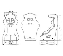 画像をギャラリービューアに読み込む, NRG FIA Competition Seat w/ Competition Fabric/ FIA homologated/ Head Containment - Medium