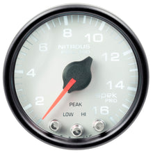 画像をギャラリービューアに読み込む, Autometer Spek-Pro Gauge Nitrous Press 2 1/16in 1600psi Stepper Motor W/Peak &amp; Warn Wht/Blk