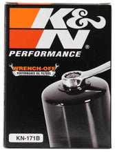 画像をギャラリービューアに読み込む, K&amp;N Harley-Davidson / Buell 3in OD x 4.063in H Black Oil Filter