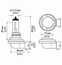 画像をギャラリービューアに読み込む, Hella Bulb H11 12V 55W Pgj192 T4 (2)