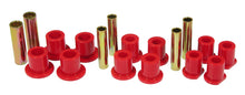 画像をギャラリービューアに読み込む, Prothane 92-98 Ford E250/350 Van 2wd Rear Spring &amp; Shackle Bushings - Red