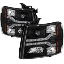 画像をギャラリービューアに読み込む, Spyder Chevy Silverado 1500 07-13 V2 Projector Headlights - LED DRL - Black PRO-YD-CS07V2-DRL-BK