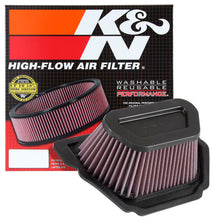 画像をギャラリービューアに読み込む, K&amp;N Replacement Drop In Air Filter for 2015 Yamaha YZF R1