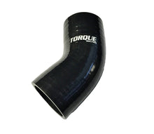 画像をギャラリービューアに読み込む, Torque Solution 45 Degree Silicone Elbow: 2.5 inch Black Universal
