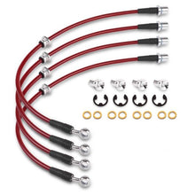 画像をギャラリービューアに読み込む, Power Stop 05-06 Saab 9-2X Front &amp; Rear SS Braided Brake Hose Kit