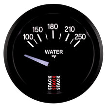 画像をギャラリービューアに読み込む, Autometer Stack 52mm 100-250 Deg F 1/8in NPTF Electric Water Temp Gauge - Black