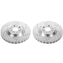 画像をギャラリービューアに読み込む, Power Stop 04-07 Volvo S60 Front Evolution Drilled &amp; Slotted Rotors - Pair
