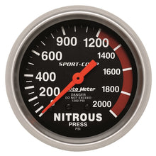 画像をギャラリービューアに読み込む, Autometer 2-5/8in 0-2000 PSI Mechanical Nitrous Pressure Sport-Comp Gauge