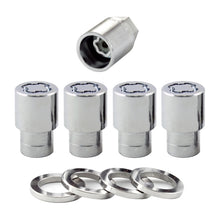 画像をギャラリービューアに読み込む, McGard Wheel Lock Nut Set - 4pk. (Reg. Shank Seat) M12X1.5 / 13/16 Hex / 1.38in. Length - Chrome