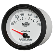画像をギャラリービューアに読み込む, Autometer Phantom II 2-5/8in 18V Electric Voltmeter Gauge