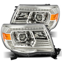 画像をギャラリービューアに読み込む, AlphaRex 05-11 Toyota Tacoma LUXX LED Projector Headlights Plank Style Chrome w/Activation Light/DRL