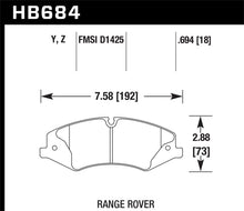 画像をギャラリービューアに読み込む, Hawk 10-13 Range Rover/Range Rover Sport Supercharged Performance Ceramic Street Front Brake Pads