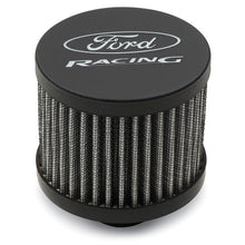 画像をギャラリービューアに読み込む, Ford Racing Black Crinkle Unshielded Breather w/Ford Racing Logo