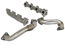 画像をギャラリービューアに読み込む, aFe 01-04 GM V8-6.6L LB7 Twisted Steel Manifold w/ Up Pipe