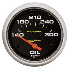 画像をギャラリービューアに読み込む, Autometer Pro-Comp 2-5/8in 140-300 Deg Oil Temperature Gauge