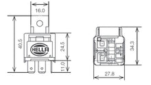 画像をギャラリービューアに読み込む, Hella Relay 12V 25A SPST 25A Fuse Bkt