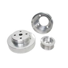 画像をギャラリービューアに読み込む, BBK 86-93 Mustang 5.0 Underdrive Pulley Kit - Lightweight CNC Billet Aluminum (3pc)
