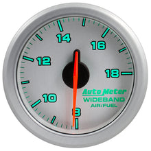 画像をギャラリービューアに読み込む, Autometer Airdrive 2-1/6in Wideband Air / Fuel Gauge 10:1-17:1 ARF Range - Silver
