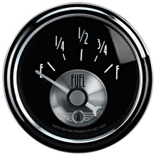 画像をギャラリービューアに読み込む, Autometer Prestige Series Black 52mm 0-90OHM Short Sweep Electronic Fuel Level Gauge