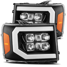 画像をギャラリービューアに読み込む, AlphaRex 07-13 GMC 1500HD NOVA LED Proj Headlights Plank - Jet Black w/Activ Light/Seq Signal/DRL