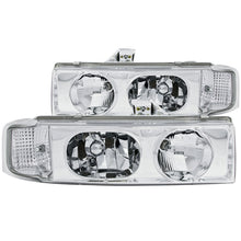 画像をギャラリービューアに読み込む, ANZO 1995-2005 Chevrolet Astro Van Crystal Headlights Chrome 1pc