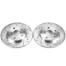 画像をギャラリービューアに読み込む, Power Stop 09-10 Pontiac Vibe Rear Evolution Drilled &amp; Slotted Rotors - Pair