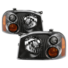 画像をギャラリービューアに読み込む, xTune 01-04 Nissan Frontier OEM Headlights - Black (HD-JH-NF01-AM-BK)