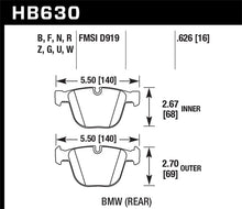 画像をギャラリービューアに読み込む, Hawk 06-10 BMW M5/M6 DTC-60 Rear Brake Pads