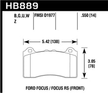画像をギャラリービューアに読み込む, Hawk 2017 Ford Focus HPS 5.0 Front Brake Pads
