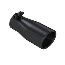 画像をギャラリービューアに読み込む, MBRP Universal Tip 2.5 O.D. Oval End 3.75 Inlet 10in length - Black Finish