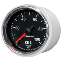 画像をギャラリービューアに読み込む, Autometer GS Series 2-1/16in Oil Pressure Gauge 100PSI Electric Full Sweep