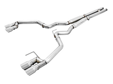 画像をギャラリービューアに読み込む, AWE Tuning 2018+ Ford Mustang GT (S550) Cat-Back Exhaust - Track Edition (Quad Chrome Silver Tips)