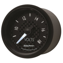 画像をギャラリービューアに読み込む, Autometer GT Series 52mm Full Sweep Electronic 8-18 Volts Voltmeter
