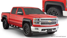 画像をギャラリービューアに読み込む, Bushwacker 15-18 Chevy Silverado 2500 HD Fleetside Extend-A-Fender Style Flares 4pc - Black