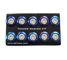 画像をギャラリービューアに読み込む, NRG Fender Washer Kit (TI Series) M6 Bolts/SS For Plastic (Silver Washer/TI Burn Screw) - Set of 10