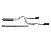 画像をギャラリービューアに読み込む, Gibson 19-22 GMC Sierra 1500 4.3-5.3L 3in/2.5in Cat-Back Dual Extreme Exhaust Stainless -Black Elite