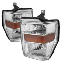 画像をギャラリービューアに読み込む, xTune Ford F250/350/450 Super Duty 08-10 OEM Headlights Chrome HD-JH-FS08-AM-C