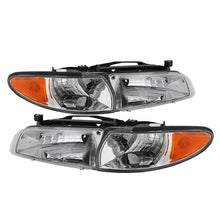 画像をギャラリービューアに読み込む, xTune Pontiac Grand Prix 97-03 Crystal Headlights w/ Amber Corner Lights HD-JH-PGPRIX-SET-AM-C
