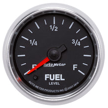 画像をギャラリービューアに読み込む, Autometer GS 2 1/16in. 0-280 Ohms Fuel Level Gauge - Stepper Motor