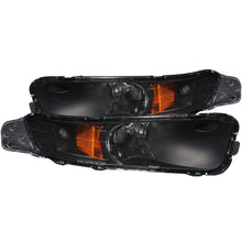 画像をギャラリービューアに読み込む, ANZO 2005-2009 Ford Mustang Euro Parking Lights Black w/ Amber Reflector