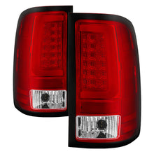 画像をギャラリービューアに読み込む, Spyder 07-13 GMC Sierra 1500 V2 Light Bar LED Tail Lights - Red Clear (ALT-YD-GS07V2-LBLED-RC)