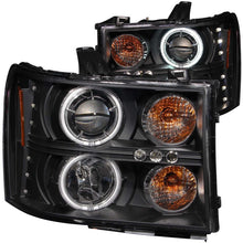 画像をギャラリービューアに読み込む, ANZO 2007-2013 GMC Sierra 1500 Projector Headlights w/ Halo Black