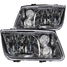 画像をギャラリービューアに読み込む, ANZO 1999-2005 Volkswagen Jetta Crystal Headlights Black w/o Bulbs