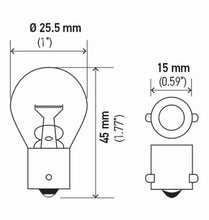 画像をギャラリービューアに読み込む, Hella Bulb 12V 21W Ba15S S8 Amber (2)