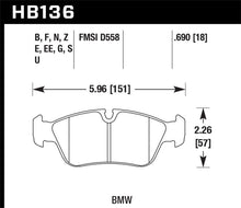 画像をギャラリービューアに読み込む, Hawk 92-98 BMW 318i 1.8L Sedan Front ER-1 Brake Pads