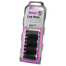 画像をギャラリービューアに読み込む, McGard Hex Lug Nut (Cone Seat) M14X1.5 / 22mm Hex / 1.945in. Length (4-Pack) - Black