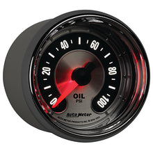 画像をギャラリービューアに読み込む, Autometer American Muscle 52mm Full Sweep Electric 0-100 PSI Oil Pressure Gauge